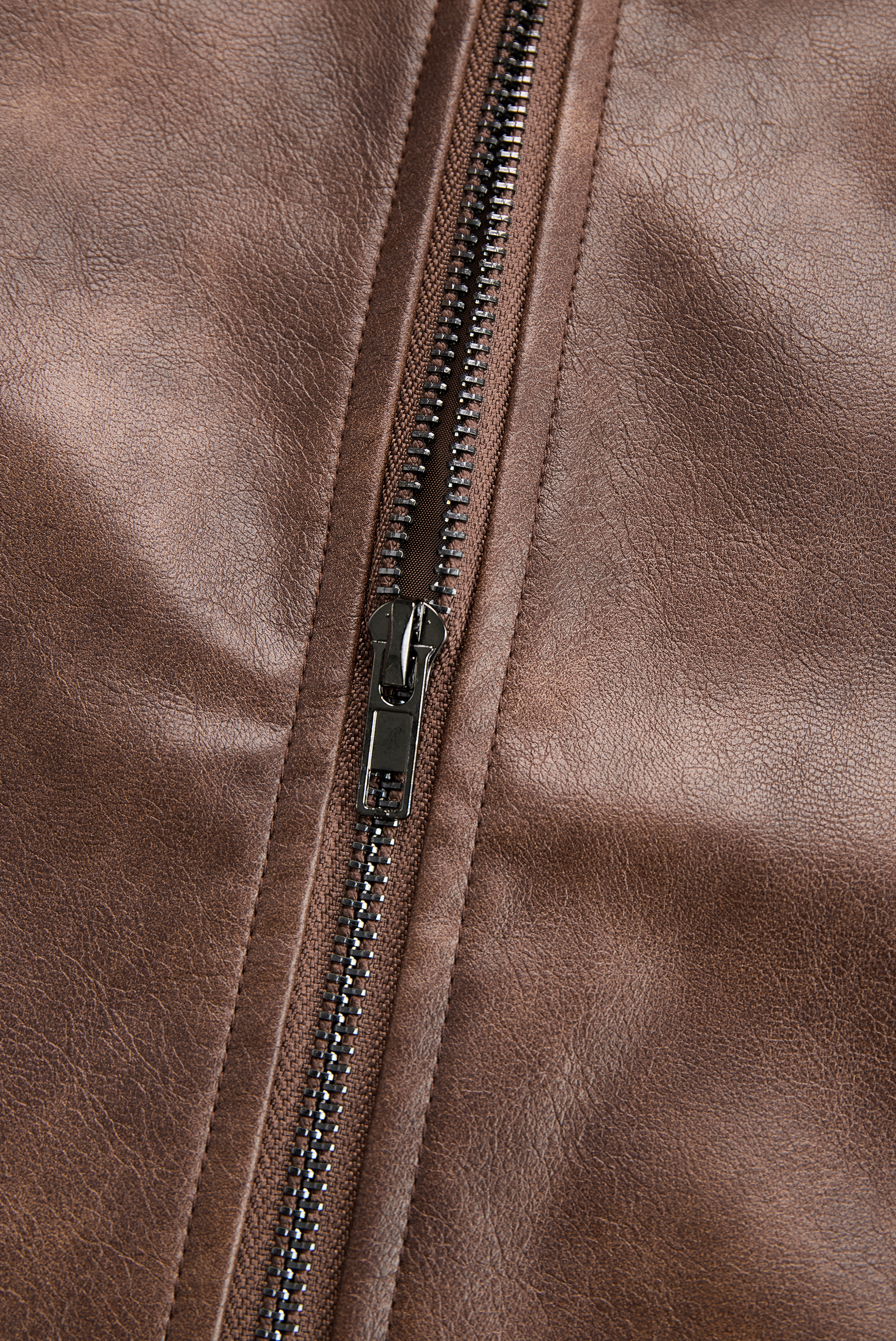 Women's Lapel Vintage Faux Leather Jacket